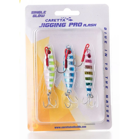 Caretta Jigging Pro Flash 7gr LRF Jig Yem  Single Glow