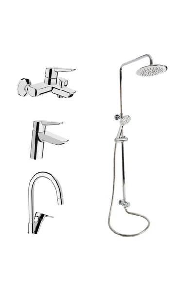 Artema Solid S Batarya Seti, Punto Plus 3C Tepe Duş Takımı A45718