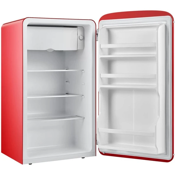 Dijitsu DB120RRE Retro 93 Litre Tek Kapılı Mini Buzdolabı - Kırmızı - 2