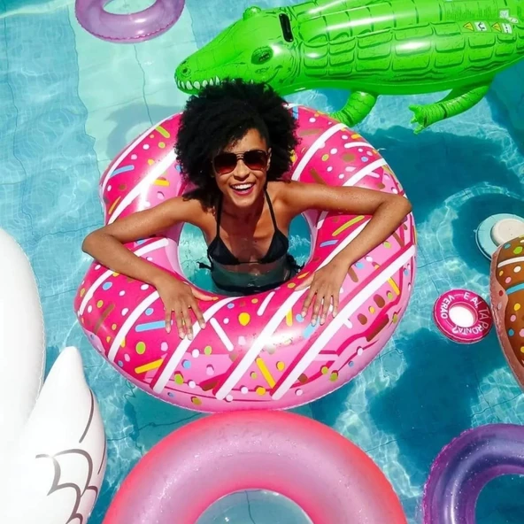 Bestway Donut Deniz ve Havuz Simidi Pembe 107 cm (36118) - 4