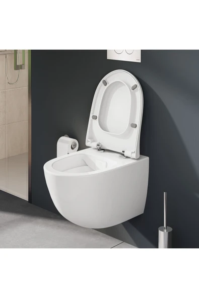 Vitra Sento 130-003R009 Klozet Kapağı, Yavaş Kapanır, Kolay Çıkabilir, Beyaz - 3