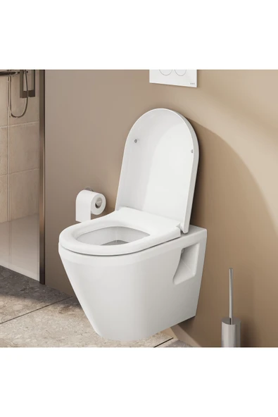 Vitra Yavaş Kapanır Amortisörlü Ses Yok Klozet Kapağı 2 (121-003-909) - 4