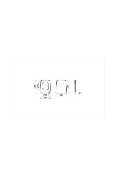 Vitra Equal 119-003R009 Ince Klozet Kapağı, Yavaş Kapanır, Kolay Çıkabilir, Beyaz - 7