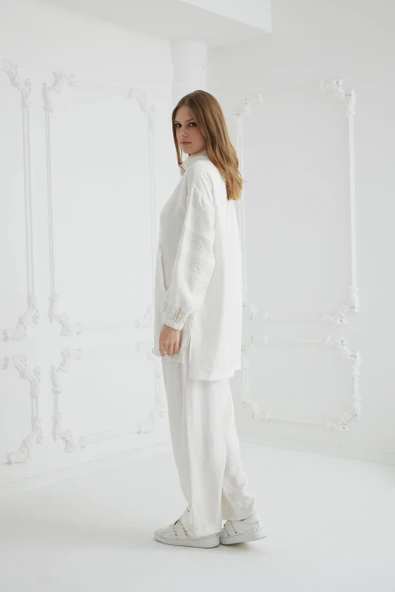 GOLD SİMLİ KETEN TAKIM - 2