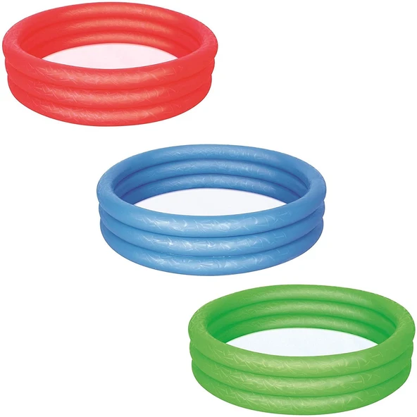 Bestway 3 Boğumlu Şişme Havuz 122 cm x 25 cm Yeşil KZL-BW51025 (GKO: 7531) - 3