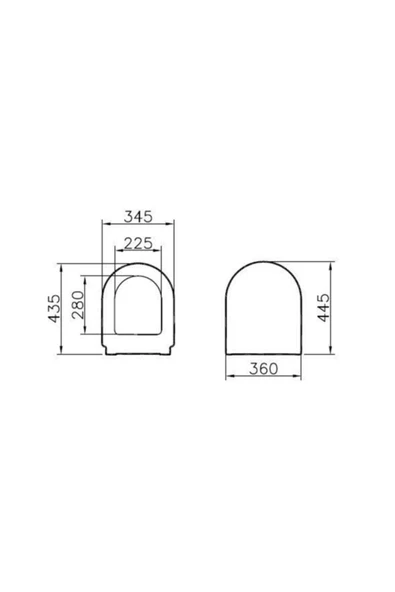 Vitra S50 Rim-Ex Asma Klozet Ve Yavaş Kapanır Kapak Seti - 5