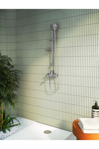 Artema Root Round A42725 Banyo Bataryası, Krom - 2