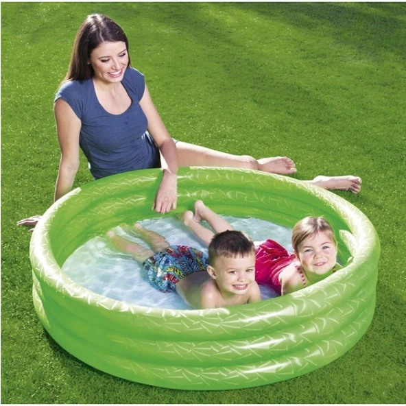 Bestway 3 Boğumlu Şişme Havuz 122 cm x 25 cm Yeşil KZL-BW51025 (GKO: 7531)