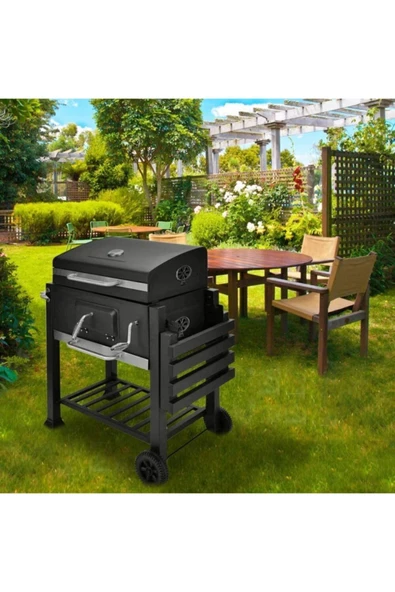Goodhaustore Bado Kömürlü Lüks Mangal , 6-8-10 Kişilik, 115Cm - 5