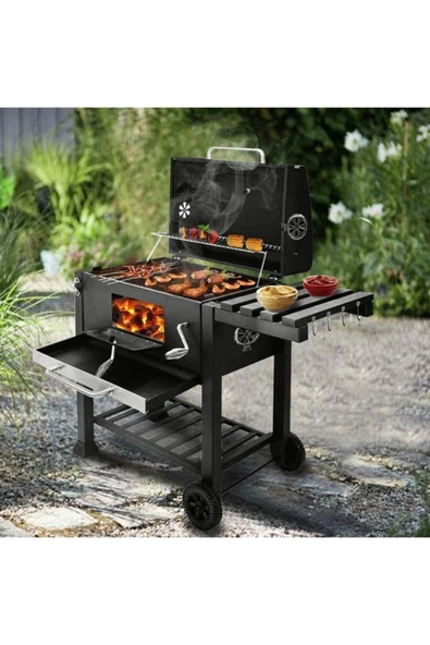 Goodhaustore Bado Kömürlü Lüks Mangal , 6-8-10 Kişilik, 115Cm - 4
