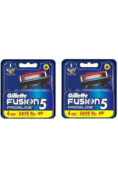 Gillette Fusion Proglide Yedek Tıraş Bıçağı 4'lü X 2 ADET