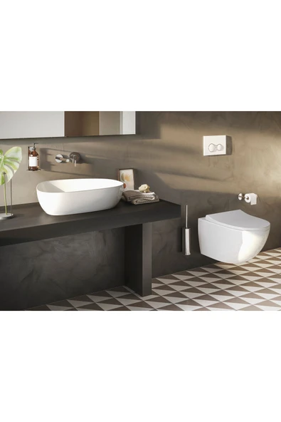 Vitra Outline 5991B403-0016 Asimetrik Lavabo, Clean, 56 Cm, Beyaz - 3