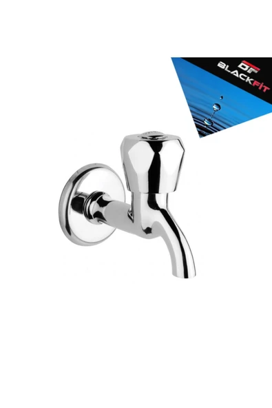 Blackfit Pirinç Kaliteli Banyo, Tuvalet, Bahçe Musluğu Kısa Musluk + Ayna - Resim 2