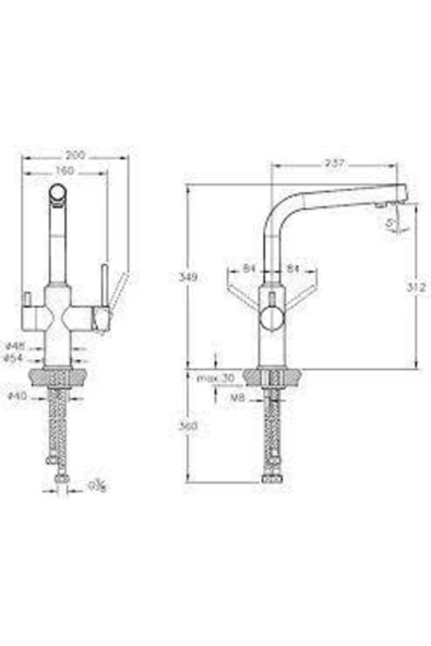 Artema A42144 Split Dual-Flow Eviye Bataryası - Resim 2