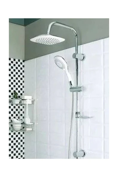 Kavir Beyazsu Beyaz Lüx Duş Robotu Tepe Yağmurlama Duş Seti Ikili Duş Banyo Seti 1. Kalite Duşluk