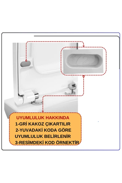 Vitra Yeni Tip Damper Seti (313655Yp1Te) - Resim 4