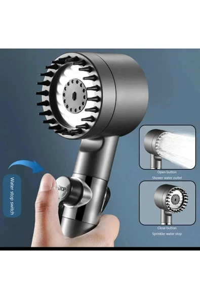 Easy Yeni Nesil Masajlı Turbolu Çok Fonksiyonlu Filtreli Duş Başlığı ürün görseli 1