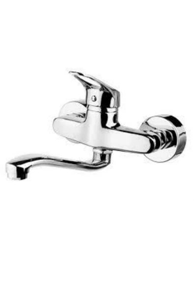 Armatür Dünyası Duvardan Döner Borulu Mutfak Evye Aplike Bataryasi ürün görseli 1