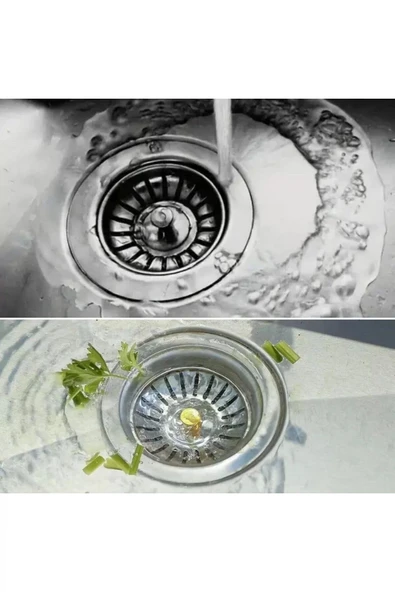 İstoç Online Lavabo Süzgeci Lavabo Gider Süzgeci Mutfak Lavabo Evye Süzgeci - Resim 3