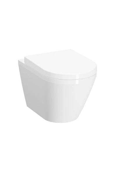 Vitra Integra 7060B003-6189 Asma Klozet Ve Klozet Kapağı Seti, Beyaz