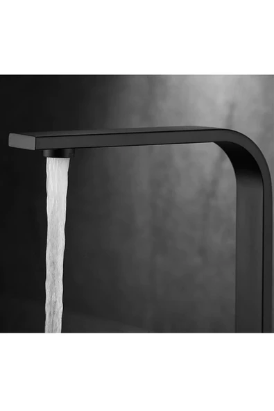 Vsa Siyah Kare Kuğu Mutfak Bataryası 360 Derece Döner Borulu - Resim 7