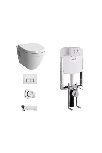 Vitra S50 Rım-Ex Kanalsız Asma Klozet+Tam Set Kampanyası