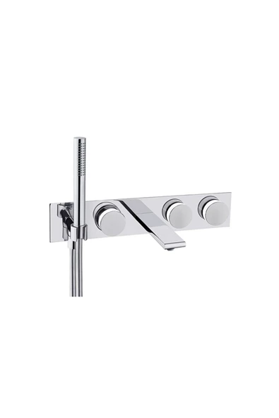 Vitra Memoria A4285357 Ankastre Banyo Bataryası, Sıva Üstü Grubu, Krom