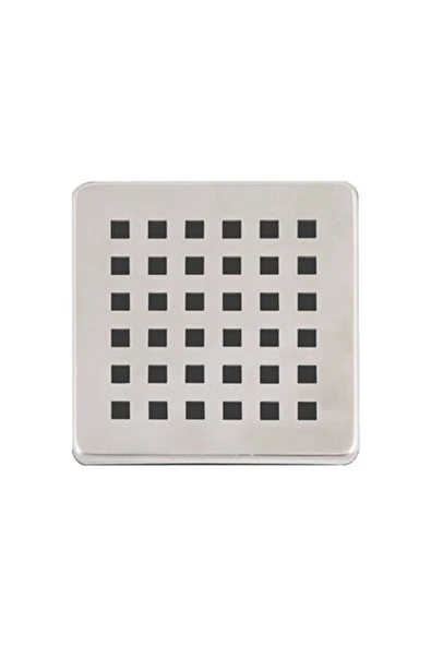Hgtec 2 Adet Paslanmaz Çelik Kare Delikli Banyo Yer Süzgeç Izgarası Üst Kapak 9.5X9.5 Cm