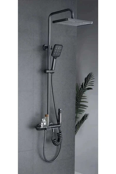 Fleko Duş Seti Piano Siyah ürün görseli 1