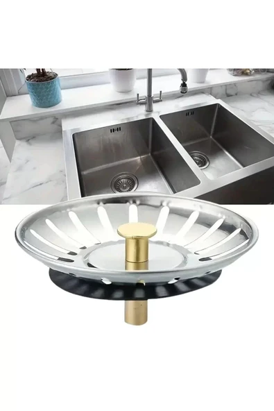 İstoç Online Lavabo Süzgeci Lavabo Gider Süzgeci Mutfak Lavabo Evye Süzgeci - Resim 5