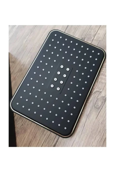 Mhm Collections Makedonya Yeni Nesil Siyah Robot Tepe Yağmurlama Duş Seti Duş Başlığı Duş Hortum - Resim 3