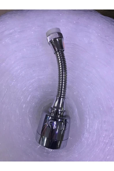 Euromix 360 Derece Krom Renk Döner Başlıklı Fonksiyonlu Musluk Ucu Aparatı - Resim 2