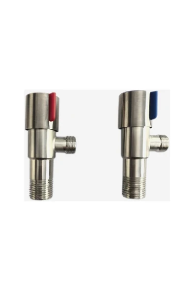 Gözeksu 1 Ara Musluk Klozet Taharet Musluğu Paslanmaz Inox Lavabo Ara Musluğu