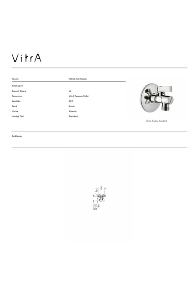 Artema A45200 Filtreli Ara Musluk - 3