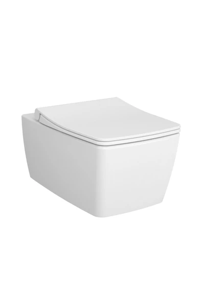 Vitra Metropole 7672B003-6247 Asma Klozet Ve Klozet Kapağı Seti, Beyaz