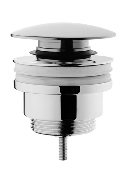 Vitra Origin A45149 Yuvarlak Lavabo Süzgeci, Universal, Basmalı, Krom - 1
