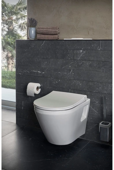 Vitra Integra Round 7062L003-0850 Rim-Ex Asma Klozet, 54 Cm, Beyaz - 4
