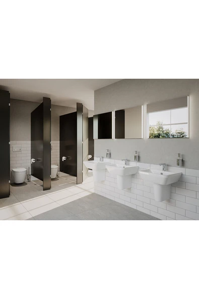 Vitra Integra Round 7062L003-0850 Rim-Ex Asma Klozet, 54 Cm, Beyaz - 5
