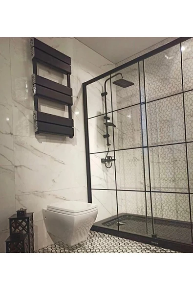 Vsa Siyah Robot Yağmurlama Duş Seti Mix Siyah Banyo Lavabo Bataryası Seti - 3