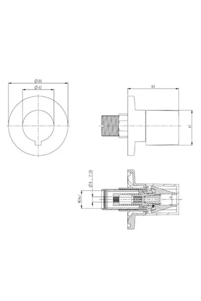 Vitra Artema Ankastre Stop Valf A41461 - 2