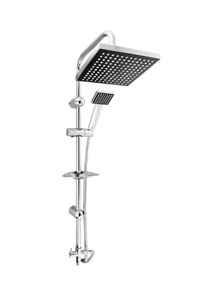 Flipo Flip Kare Lüks Paslanmaz Tepe Duş Seti Robot Duş Takımı Duş Set Banyo Fıskiyesi ürün görseli 1