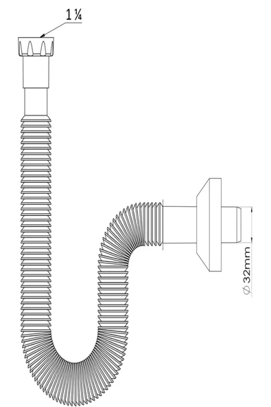 İzyapı Klik Klak Paslanmaz Lavabo Sifon Seti - 4