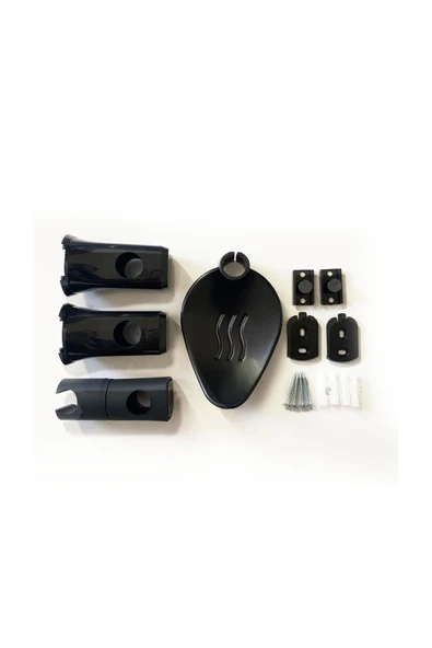 Ayasya Banyo Kaliteli Ve Modern Tasarımlı Siyah Robot Yağmur Duş Seti Lına - Resim 6