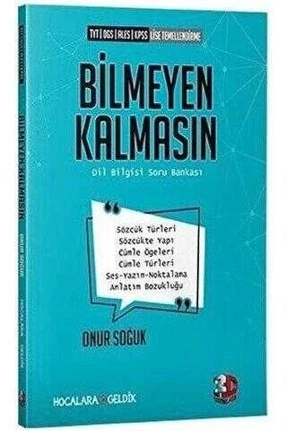 Tyt Dgs Ales Kpss Dilbilgisi Soru Bankası Bilmeyen Kalmasin 3D Yayın