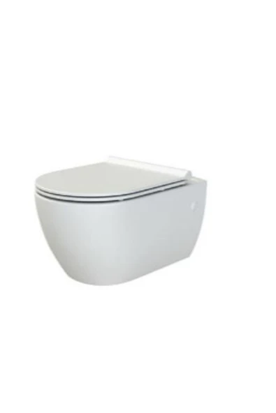 Turkuaz City Rimless Asma Klozet + Yavas Kapak Mat Beyaz - 5