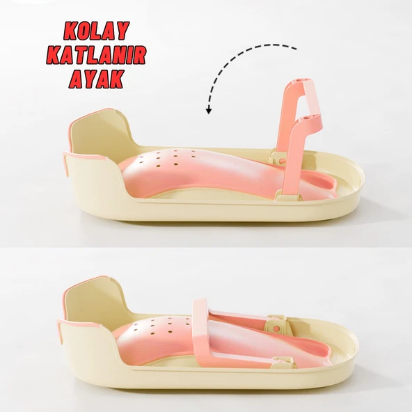 Katlanabilir Silikon Bebek Besleme ve Yıkama Banyo Oturağı Alt Değiştirme Sehpası Pembe - 6