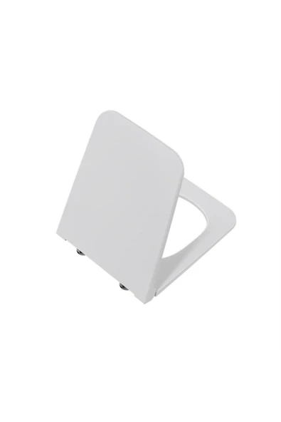 Vitra Equal Klozet Kapağı 119-003-009 Slim - Duroplast - Üstten Sıkmalı - Yavaş Kapanır - Metal Ment
