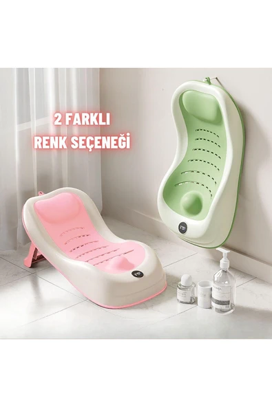 Yenidoğan Bebek Katlanabilir Termometreli Besleme ve Yıkama Banyo Oturağı Alt Değiştirme Sehpası - 8