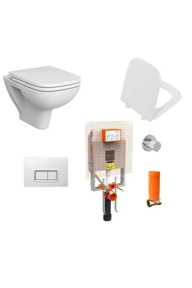 Vitra S20 Kanalsız Asma Klozet Ve Gömme Rezervuar Tam Set
