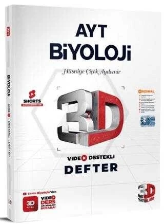 Ayt Biyoloji Video Destekli Defter 3D Yayın